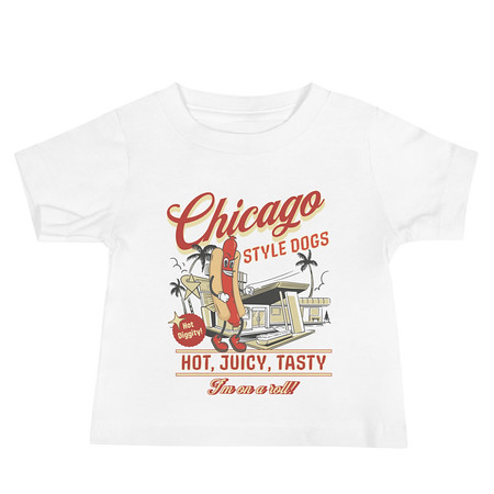 [ID: 305-G364] Chicago Style Hot Dogs Baby Staple Tee