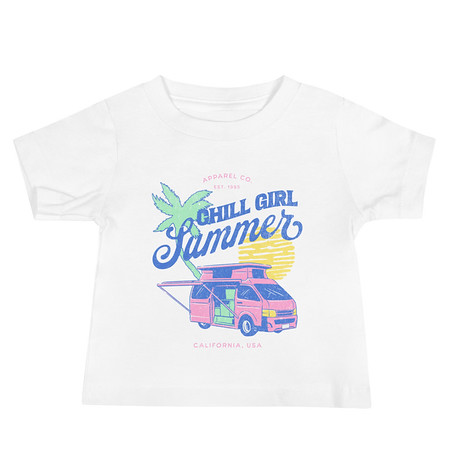 [ID: 305-G366] Chill Girl Summer Baby Staple Tee
