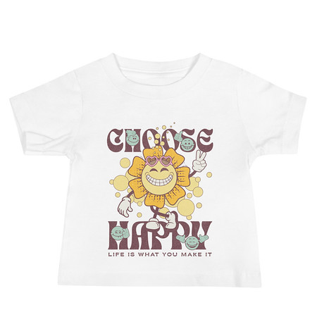 [ID: 305-G371] Choose Happy Baby Staple Tee