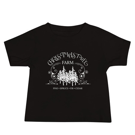 [ID: 305-G377] Christmas Tree Farm Baby Staple Tee