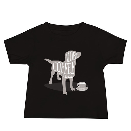 [ID: 305-G399] Coffee Dog Baby Staple Tee