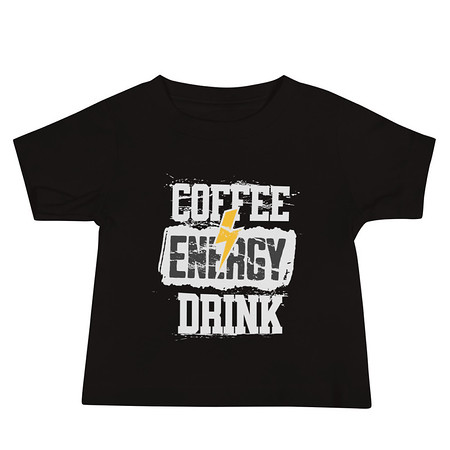 [ID: 305-G400] Coffee Energy Drink - Grunge Bolt Baby Staple Tee