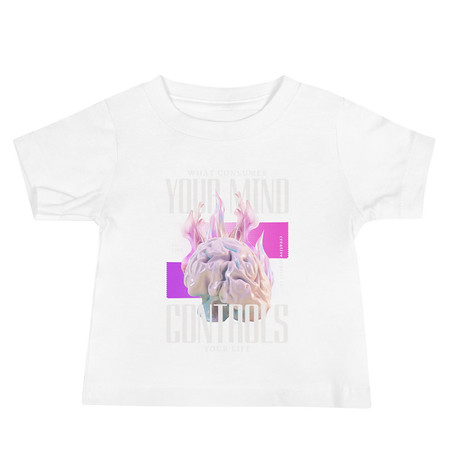 [ID: 305-G414] Control your Mind Baby Staple Tee