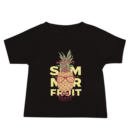 [ID: 305-G417] Cool Pineapple - Tropical Fruit Baby Staple Tee