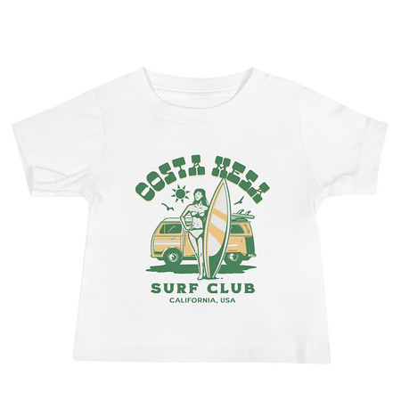 [ID: 305-G425] Costa Mesa Surf Club - Campervan Baby Staple Tee