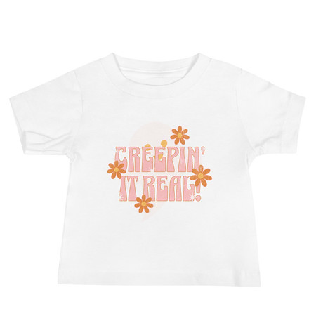 [ID: 305-G436] Creepin' It Real - Halloween Baby Staple Tee