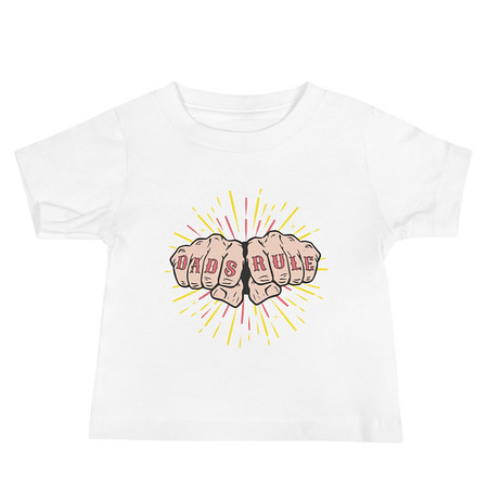 [ID: 305-G463] Dads Rule Baby Staple Tee