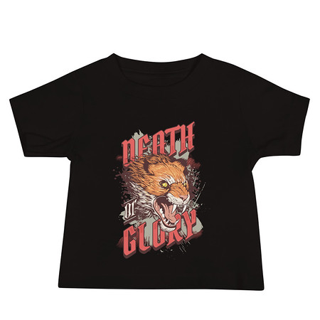 [ID: 305-G479] Death or Glory - Fierce Animal Baby Staple Tee