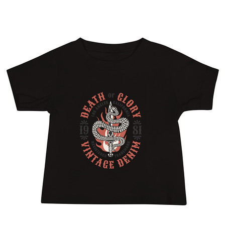 [ID: 305-G480] Death or Glory - Sword Snake Baby Staple Tee