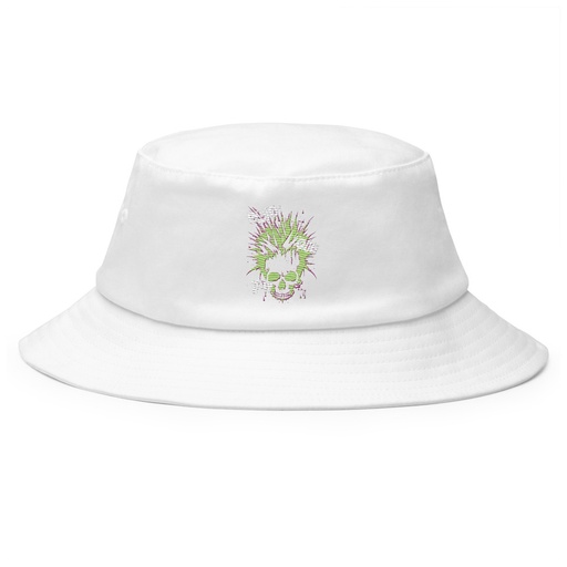 [ID: 253-G3] 'Enjoy Your Trip' Punk Skull Bucket Hat