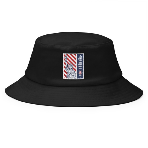 [ID: 253-G8] 4th of July Bucket Hat