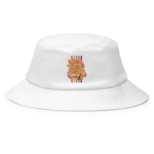 [ID: 253-G10] 60s flower power Bucket Hat