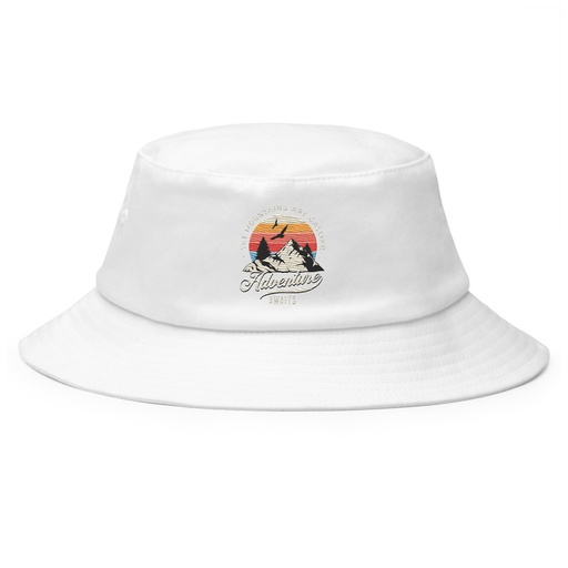 [ID: 253-G27] Adventure Await - Wilderness Camping Bucket Hat