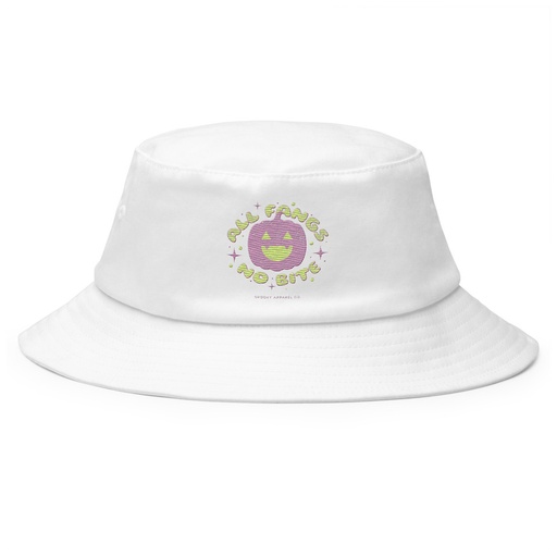 [ID: 253-G44] All Fangs No Bite - Halloween Bucket Hat