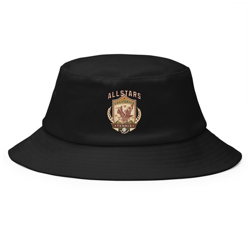 [ID: 253-G46] All Stars Tennis - Eagle Badge Bucket Hat