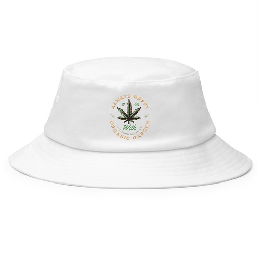 [ID: 253-G55] Always Happy - Cannabis Bucket Hat