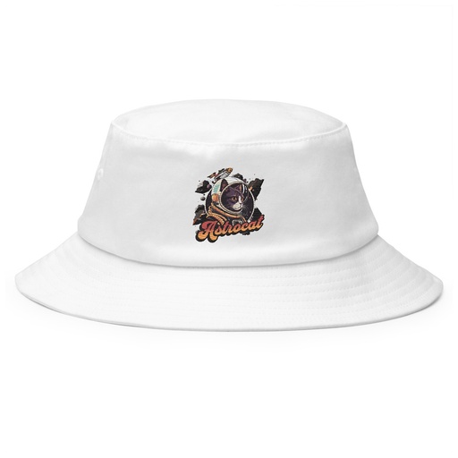 [ID: 253-G108] Astrocat - Retro graphic Bucket Hat