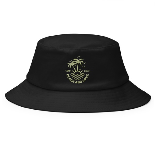 [ID: 253-G161] Beach and Love Bucket Hat
