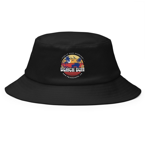 [ID: 253-G164] Beach Bum - Sunset Surfing Bucket Hat