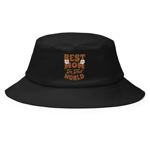 [ID: 253-G189] Best Mom in the World - Flowers Bucket Hat