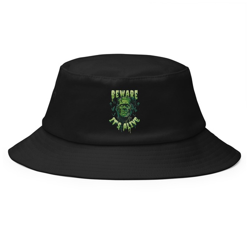 [ID: 253-G197] Beware of Frankenstein - Scary Halloween Bucket Hat
