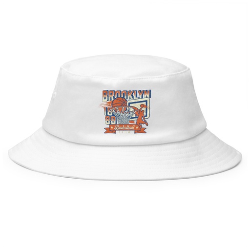 [ID: 253-G290] Brooklyn Basketball Team - Athletic Sports Bucket Hat
