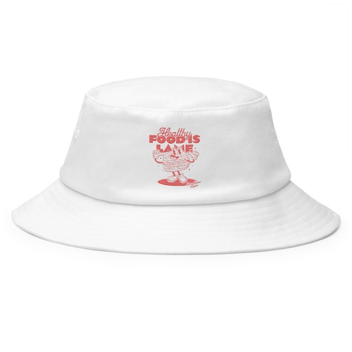 [ID: 253-G296] Burger Mascot Bucket Hat