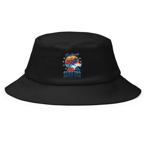[ID: 253-G318] California Surfing - Palm Beach Bucket Hat