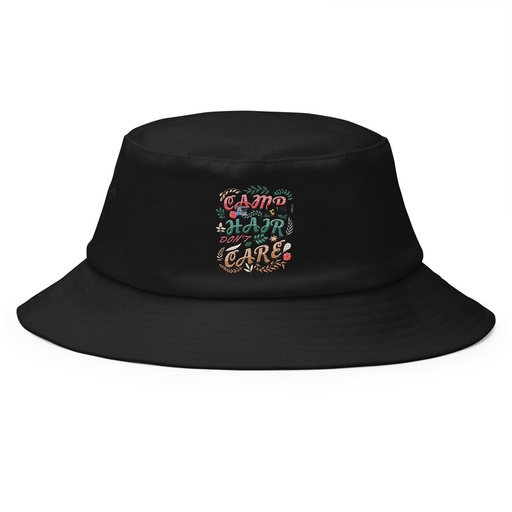 [ID: 253-G321] Camp Hair Don't Care Bucket Hat