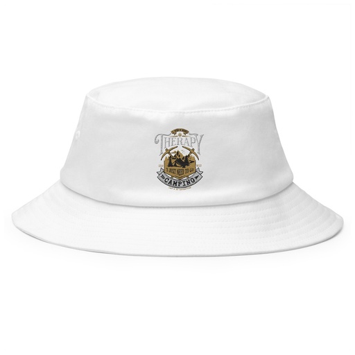 [ID: 253-G325] Camping Emblem Bucket Hat