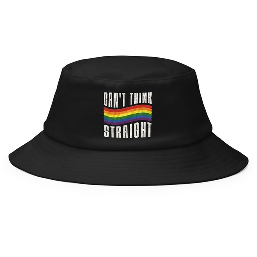 [ID: 253-G329] Can't Think Straight Bucket Hat
