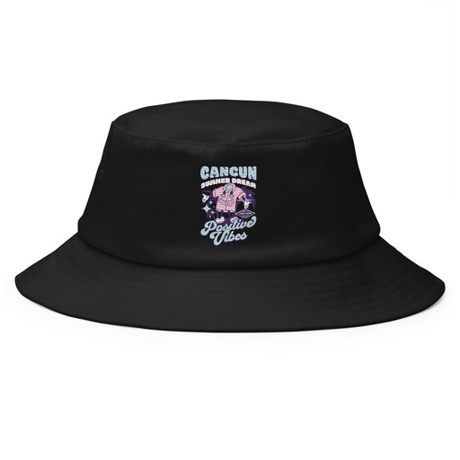 [ID: 253-G330] Cancun Positive Vibes Bucket Hat