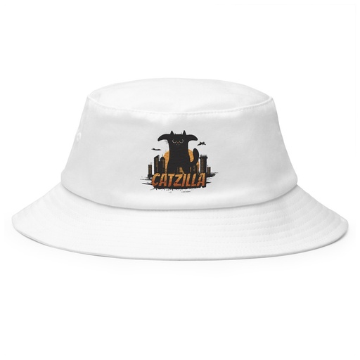 [ID: 253-G350] Catzilla - Funny Comic Animal Bucket Hat
