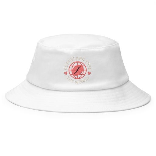 [ID: 253-G393] Coffee and Then The World - Earth Bucket Hat