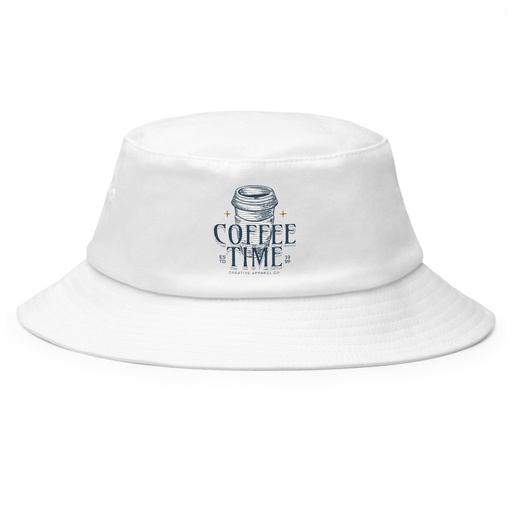 [ID: 253-G404] Coffee Time Bucket Hat