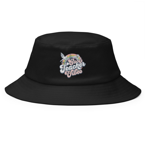 [ID: 253-G418] Cool Teacher Vibes Bucket Hat