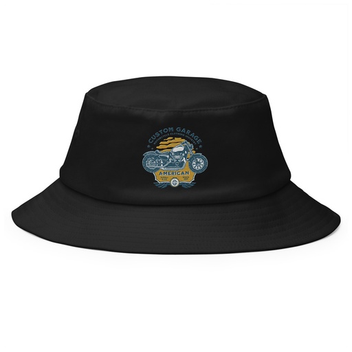 [ID: 253-G443] Custom Garage - Motorcycle Bucket Hat