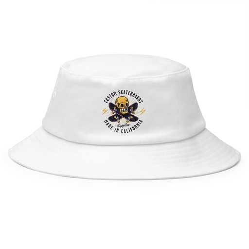 [ID: 253-G446] Custom Skateboards - Skull Bucket Hat