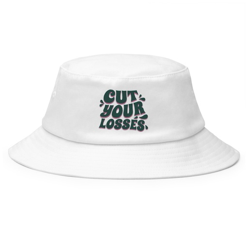 [ID: 253-G448] Cut your Losses Bucket Hat