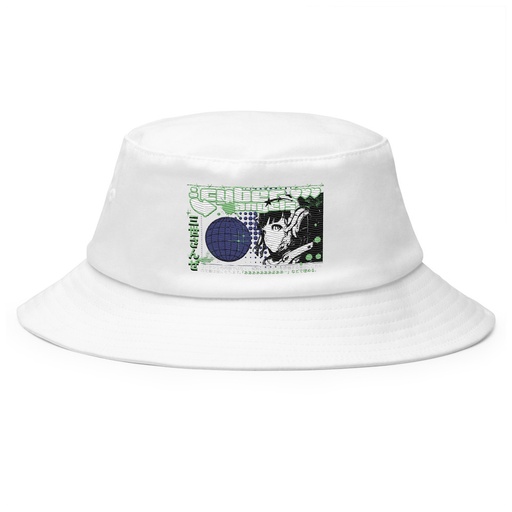 [ID: 253-G455] Cyber Angels - Y2k Girl Anime Bucket Hat