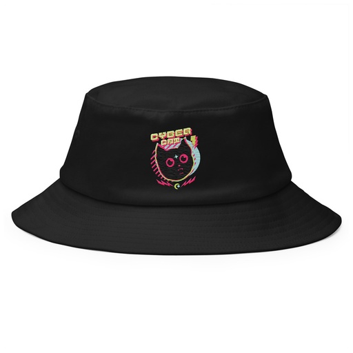 [ID: 253-G456] Cyber Cat - Neon Color Bucket Hat