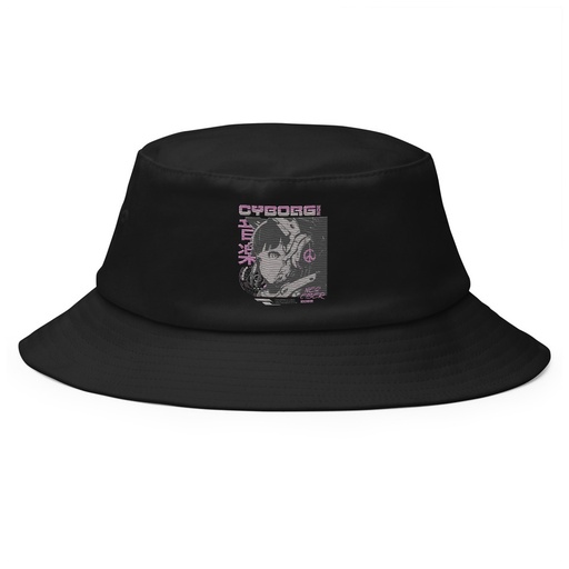 [ID: 253-G459] Cyborg - Y2k Style Bucket Hat