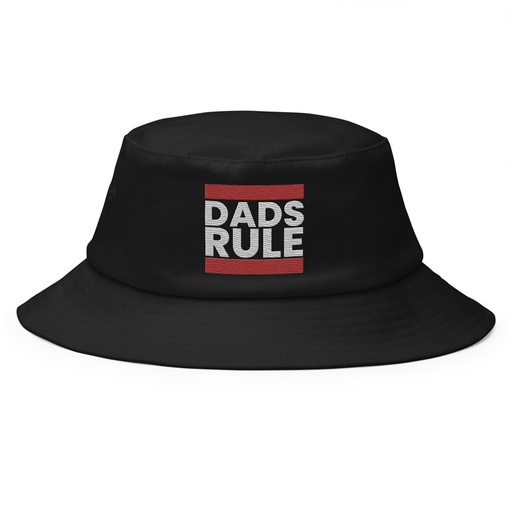 [ID: 253-G462] Dads Rule (1) Bucket Hat